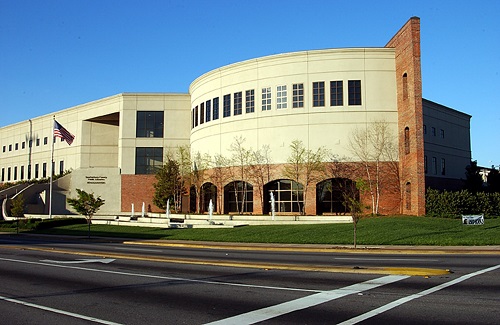 Headquarters Library located on South Church Street in downtown Spartanburg