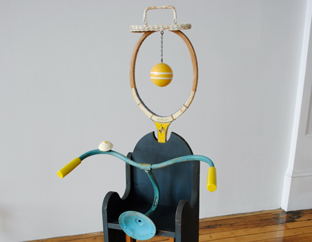 1st Place, 9th Annual Juried Exhibition, Janet Orselli, "Sunday Driver", Sculpture