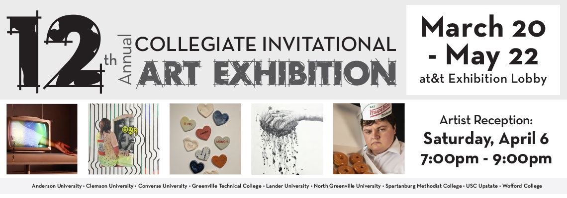 12th Annual Collegiate Invitational Art Exhibition, March 20 - May 22