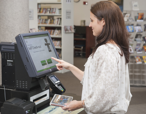 Patron Using Self-checkout